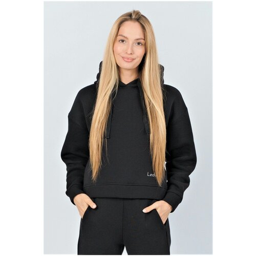 фото Ls.2139-fn2 толстовка спортивная женская черный 365 ledinika