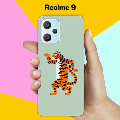 Силиконовый чехол на Realme 9 Тигр / для Реалми 9 4 Джи силиконовый чехол на realme 9 реалми 9 волшебный тигр