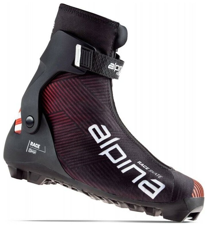 Лыжные ботинки Alpina Race Skate 5374-1K NNN (черный/красный) 2021-2022 38 EU