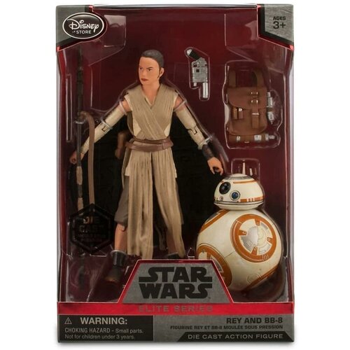 Фигурка Звёздные войны Star Wars Elite series Rey and BB-8 металл 16см D14266