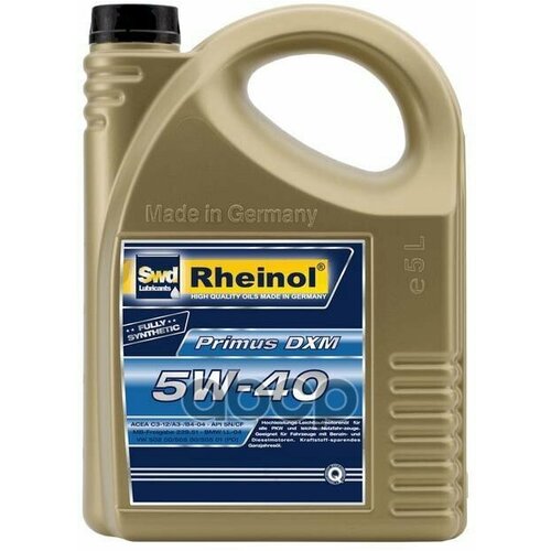 SWD Rheinol Моторное Масло Primus Dxm 5W40 Син. (5Л)