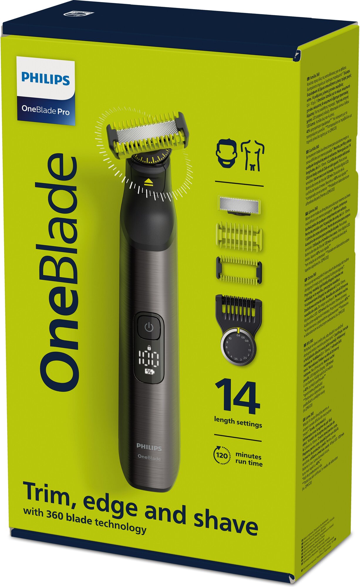 Триммер Philips OneBlade PRO 360 Face&Body QP6551/15