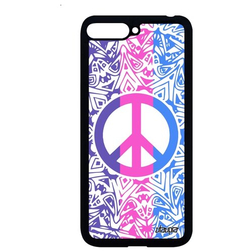фото Чехол для мобильного huawei y6 2018, "peace and love" пацифизм utaupia