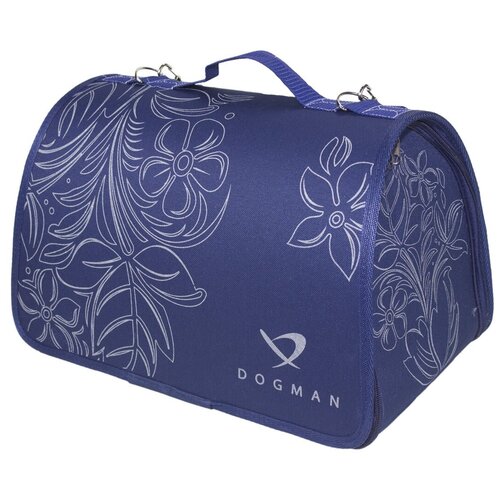 фото Сумка-переноска dogman лира №4 29х29х48 см синий