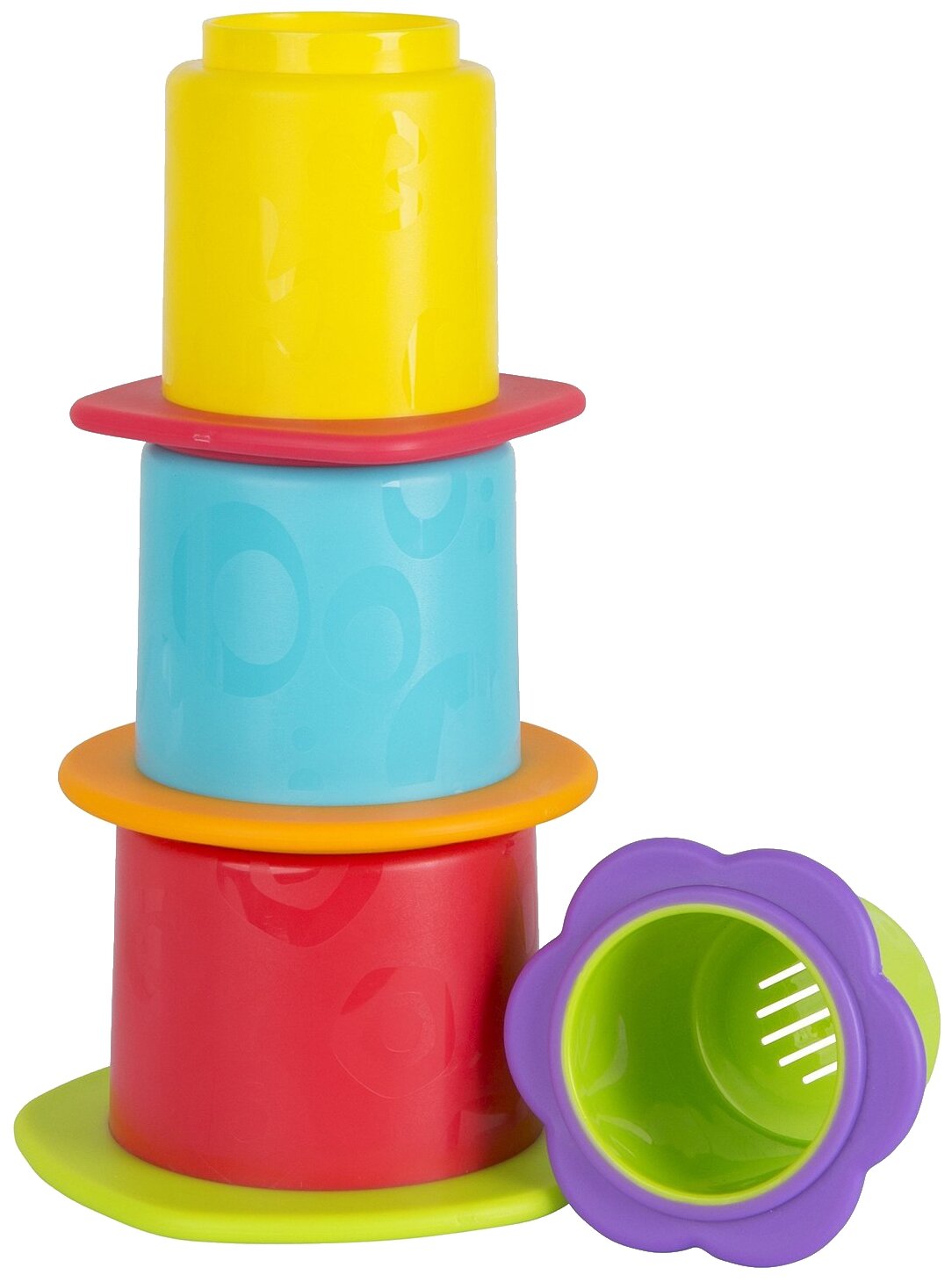 Игрушка для ванной Playgro Стакананчики (0187253), разноцветный