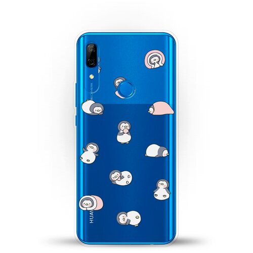 фото Силиконовый чехол узор из пингвинов на huawei p smart z andy & paul