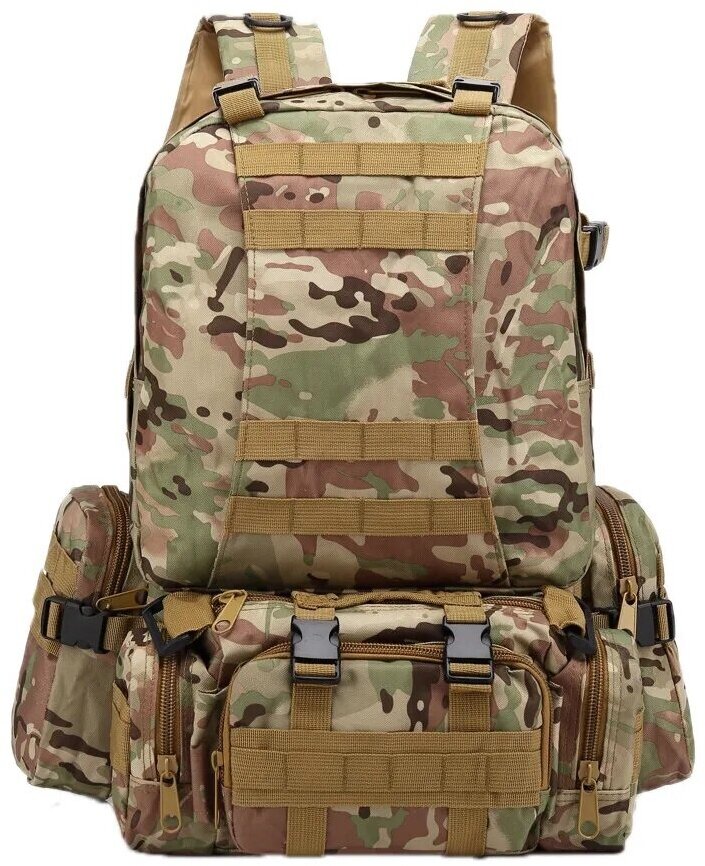 Рюкзак тактический GMV TK2 с подсумками, 40 л, камуфляж multicam(мультикам)