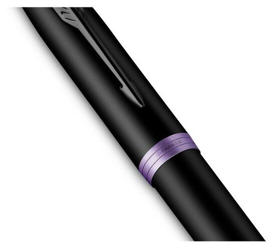 Ручка-роллер Professionals Amethyst Purple Black Trim, черная PARKER - фото №3