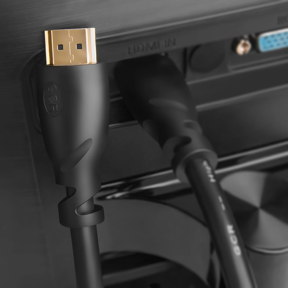 GCR Кабель Premium 3.0m HDMI версия 2.0, HDR, Ultra HD 4K60 Hz/ 5K30Hz, 3D, Ethernet 18.0 Гбит/с, OD8.0mm, 28/26 AWG, черный, белые коннекторы, GCR-51191 Greenconnect HDMI (m) 2.0 - HDMI (m) 2.0 3м бе - фото №9
