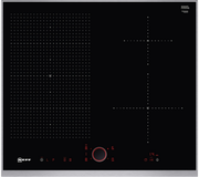 Индукционная варочная панель NEFF T56TS51N0, цвет панели черный, цвет рамки серебристый