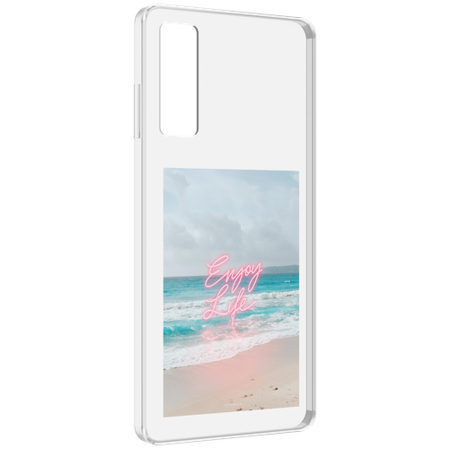 Чехол MyPads красивый пляж для TCL 20 5G задняя-панель-накладка-бампер чехол mypads красивый пляж для infinix hot 20 5g задняя панель накладка бампер