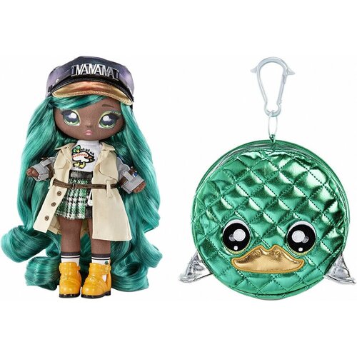 на на на сюрприз гламурные 2 серия мэллори дакингтон na na na surprise glam series 2 mallory duckington mallard duck doll Кукла На На На сюрприз, Na! Na! Na! Surprise кукла Mallory Duckington + сумочка 2в1 Серия Glam 2