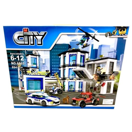 конструктор lego city полицейский участок Конструктор/ City/ Сити/ Город/ Полицейский участок/ 894 детали/ 6065/ ребенку