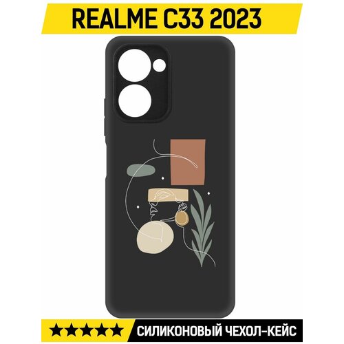 Чехол-накладка Krutoff Soft Case Элегантность для Realme C33 2023 черный