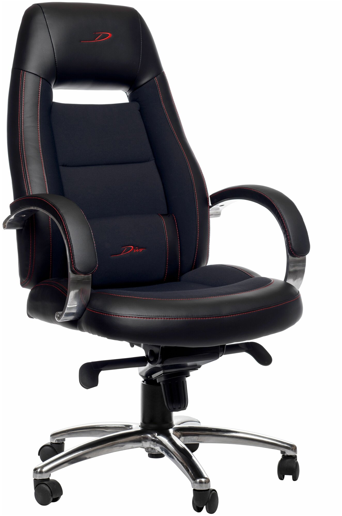 Игровое кресло / компьютерное кресло РосКресла Divo M, газлифт класс 3, 1 подушки, обивка: текстиль/экокожа, цвет: черный - фотография № 1