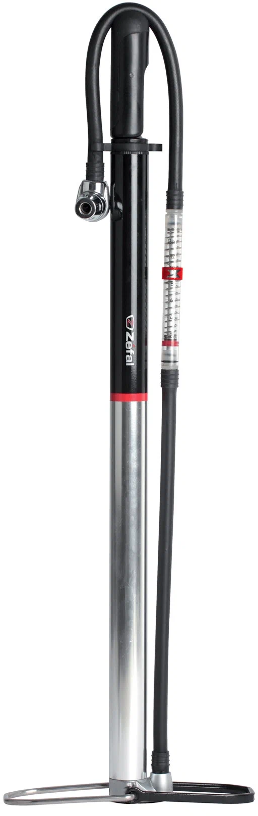 Насос напольный Zefal Profil Travel Floor Pump Silver/Black