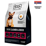 Корм для собак сухой Gina Dog Lamb & Rice ягненок, рис, 7,5 кг - изображение