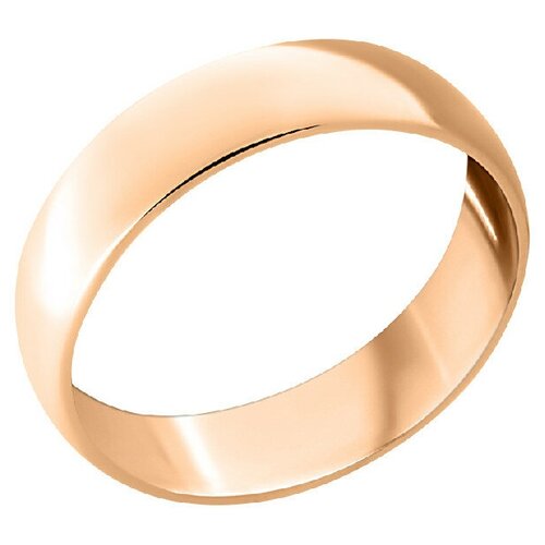 Кольцо обручальное, красное золото, 585 проба, размер 19, красный, золотой кольцо обручальное красное золото 585 проба размер 19 5 золотой красный