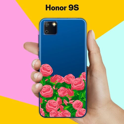 Силиконовый чехол Розы на Honor 9S силиконовый чехол розы на honor 30