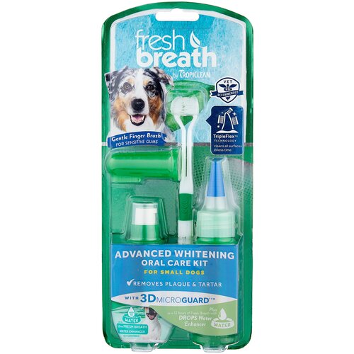 Tropiclean Fresh Breath 002272 Отбеливащий Набор для ухода за Зубами Собак Свежее Дыхание