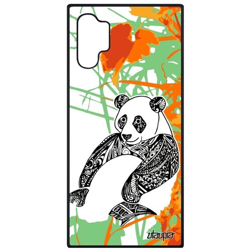 фото Чехол на телефон samsung galaxy note 10 plus, "панда" медведь бамбук utaupia