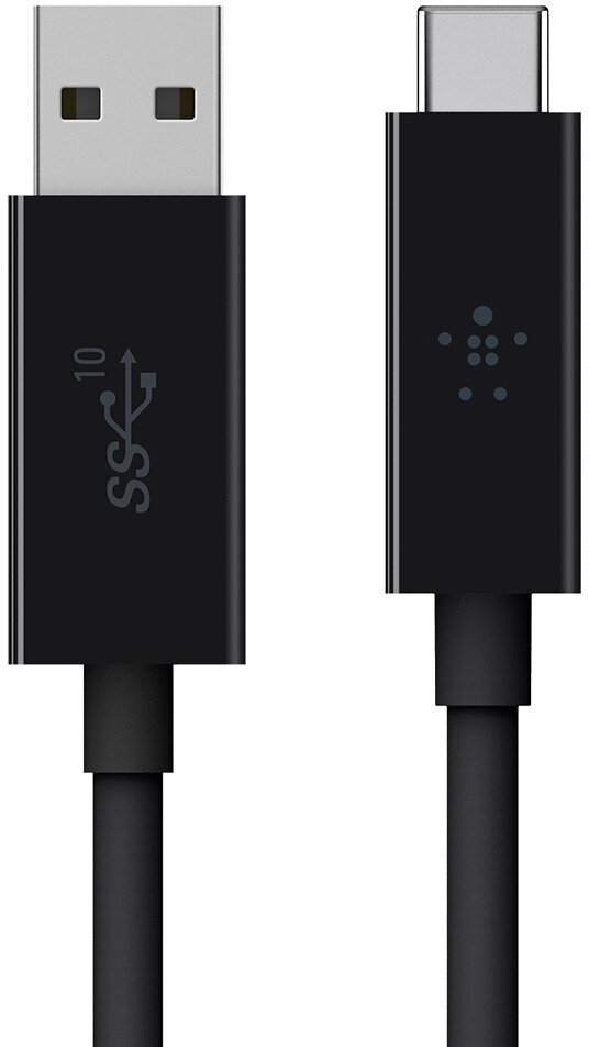 Дата-кабель Belkin USB-C|USB-A 3.1 (0,9 м, 15 Вт, 10 Гбит|с) (Чёрный | Black)