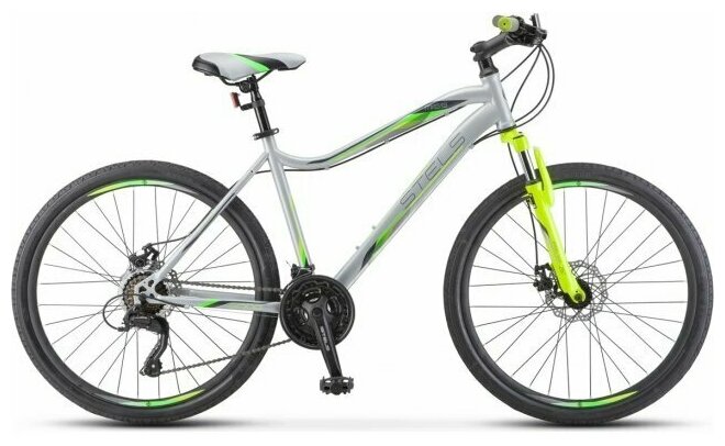 Велосипед Stels Miss-5000 MD 26” V020 рама ”18” Серебристый/салатовый” рама 18” Серебристый/салатовый [LU096322-LU089360]