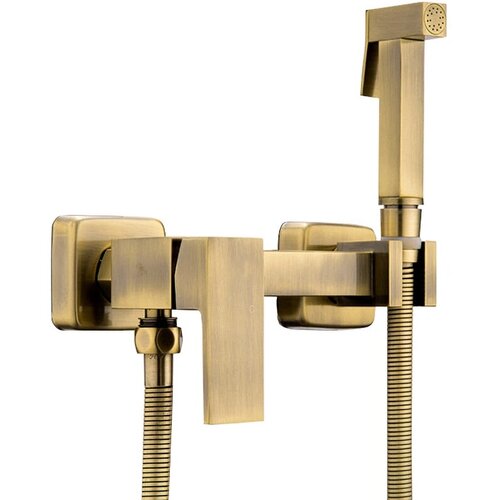 Гигиенический душ со смесителем Haiba HB5513-4, бронза гигиенический душ со смесителем haiba hb5513 4 бронза