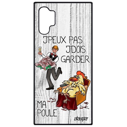 фото Чехол для galaxy note 10 plus, "не могу - у меня курица!" карикатура комикс utaupia