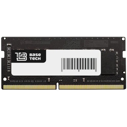 Память DDR3L SODIMM 8Gb, 1600MHz BaseTech (BTD3LNB-1600-CL11-8GN-RTL) оперативная память foxline 4 гб ddr3l 1600 мгц sodimm cl11 fl1600d3s11sl 4g