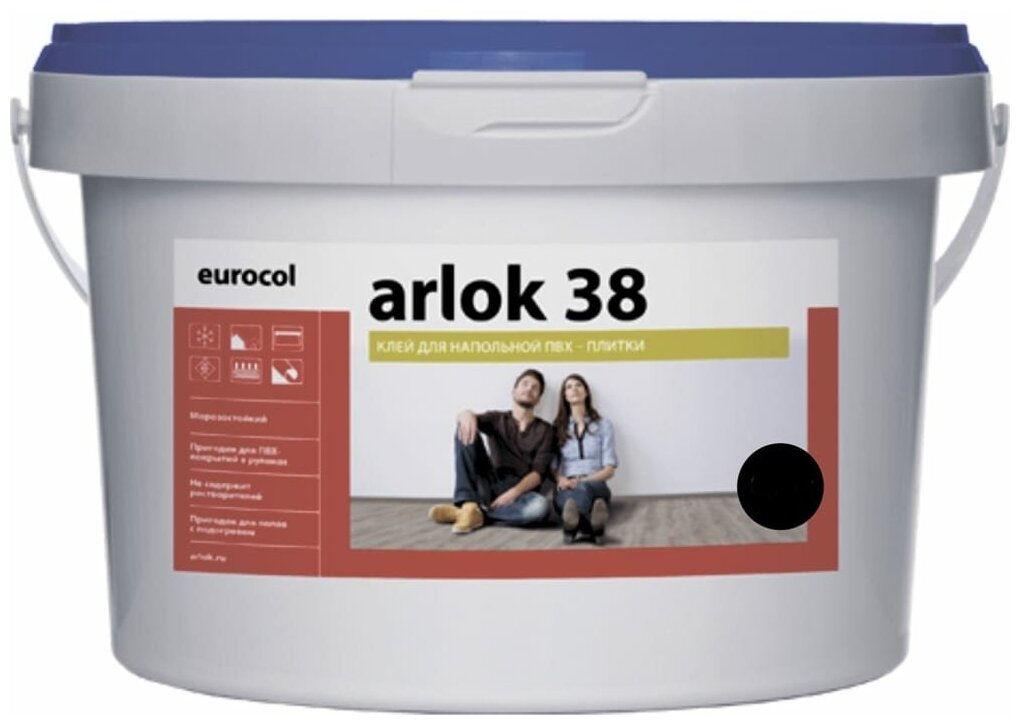 Водно-дисперсионный клей 35 Arlok (1,3 кг) eurocol для напольных покрытий - фотография № 1