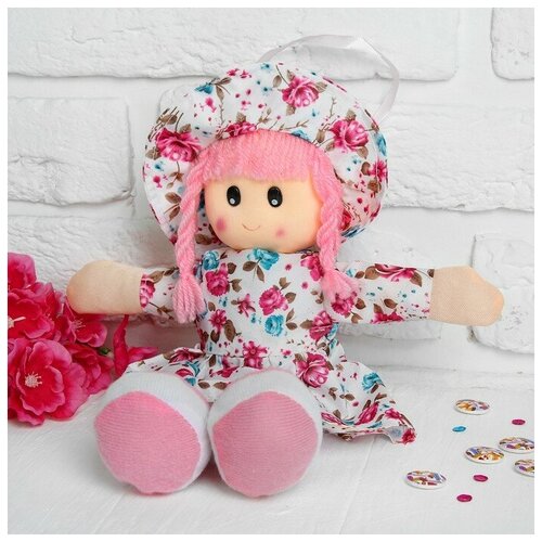 FriendZone Мягкая кукла «Маша», платье в цветочек, цвета микс