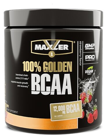 MAXLER 100% Golden BCAA (210 г)клубника