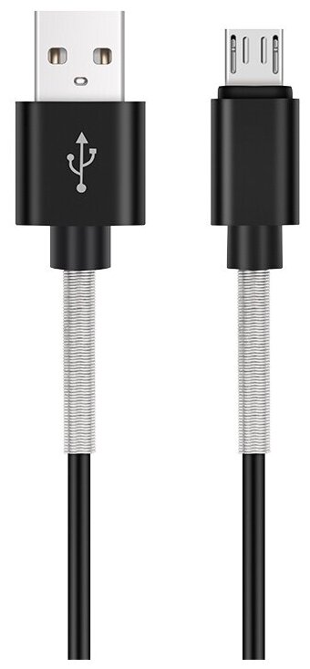 Кабель AVS micro USB (1м USB 2.0) усиленный MR-361S (пакет)