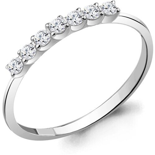 фото Кольцо diamant online, белое золото, 585 проба, бриллиант, размер 16