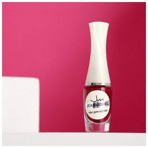 Лак для ногтей JEANMISHEL тон 151 ярко красный перламутровый , 5,5 мл, 3 штуки