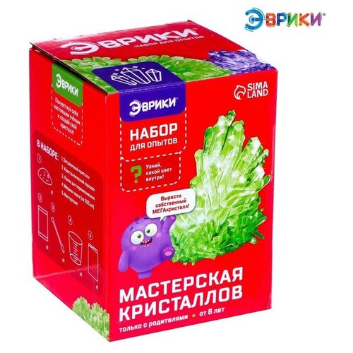 Эврики Набор для опытов «Мастерская кристаллов», мегакристалл