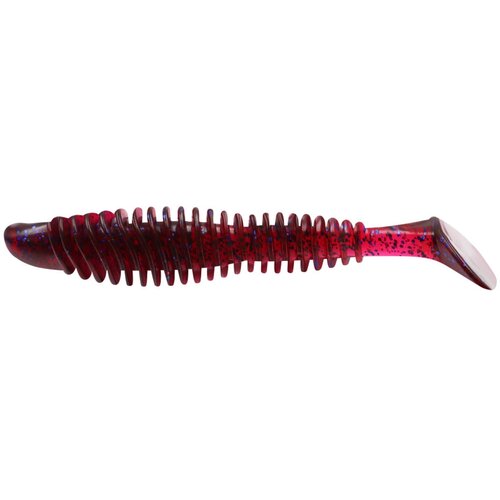 Силиконовая приманка для рыбалки виброхвост YAMAN PRO Arris Shad, р.2,5 inch (63 мм), цвет #04 - Grape (уп. 7 шт.)