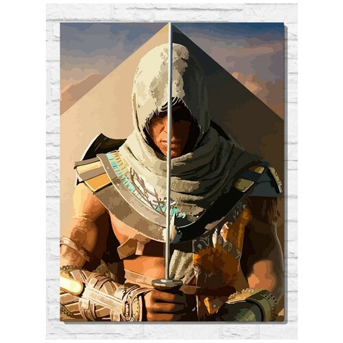 Картина по номерам на холсте игра Assassin's Creed Истоки - 11501 В 30x40 картина по номерам на холсте игра assassin s creed iv черный флаг 11497 в 30x40