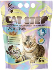 CAT STEP TOFU TUTTI FRUTTI наполнитель комкующийся растительный для туалета кошек (6 л)