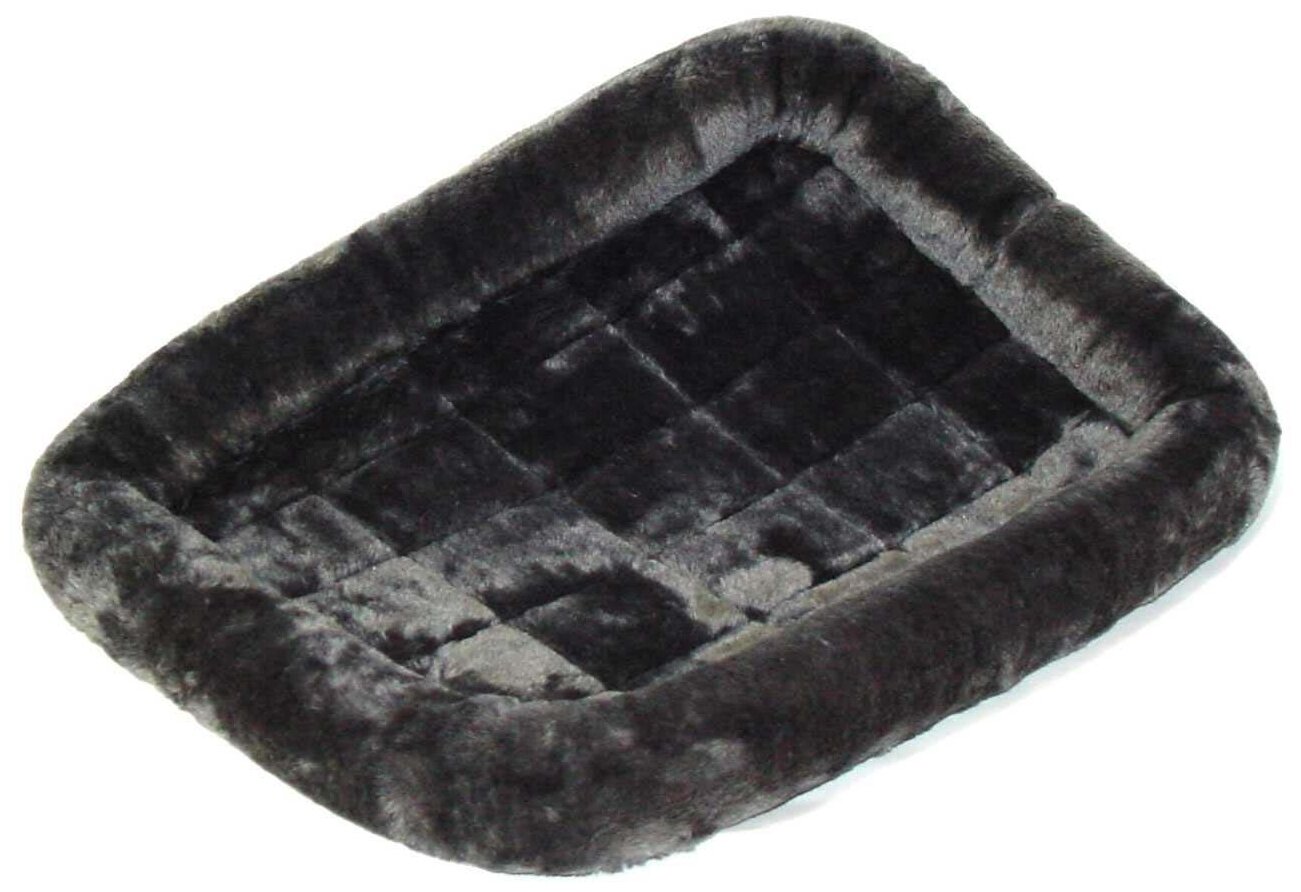 MidWest лежанка Pet Bed меховая 55х33 см серая - фотография № 2