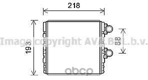 Радиатор Печки Ava арт. SB6081