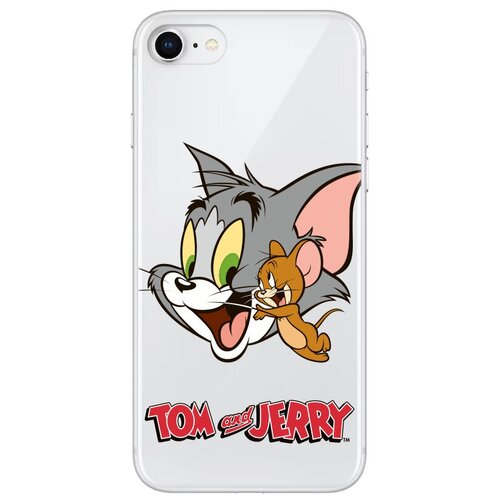фото Чехол накладка лицензия tom & jerry для iphone se(2020) / 7 / 8 айфон se(2020) 7 8 (том и джерри deppa