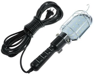 Светильник переносной светодиодный Luazon Lighting с выключателем, 10Вт, 24LED, 10 м, черный