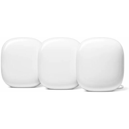 Bluetooth+Wi-Fi Mesh система Google Nest Wifi Pro WiFi 6E 3шт EU белый (GA03690-NO)