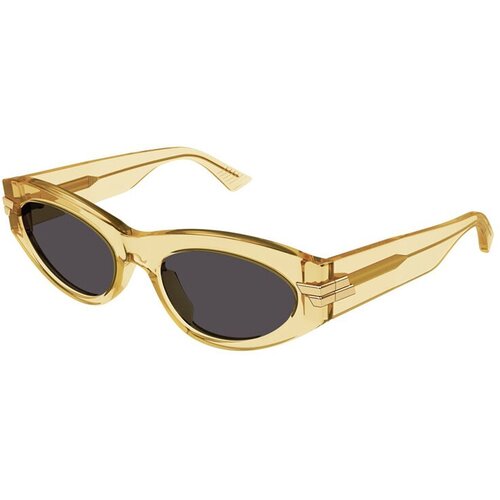 фото Солнцезащитные очки bottega veneta, кошачий глаз, оправа: пластик, для женщин, желтый