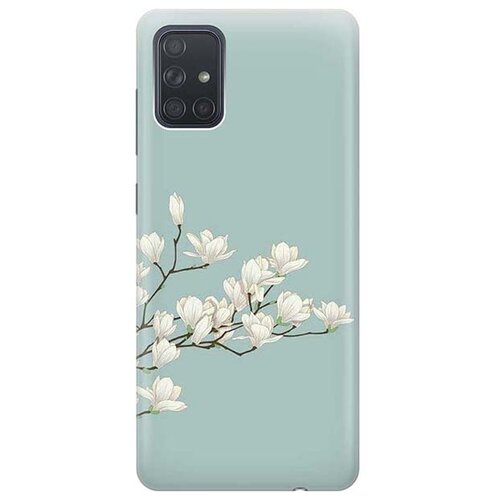 фото Чехол - накладка artcolor для samsung galaxy a71 с принтом "сакура на голубом" re:pa