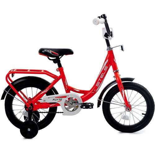 Детский велосипед STELS Flyte 14 (Z011) чёрный/красный двухколесные велосипеды stels flyte lady 14 z011