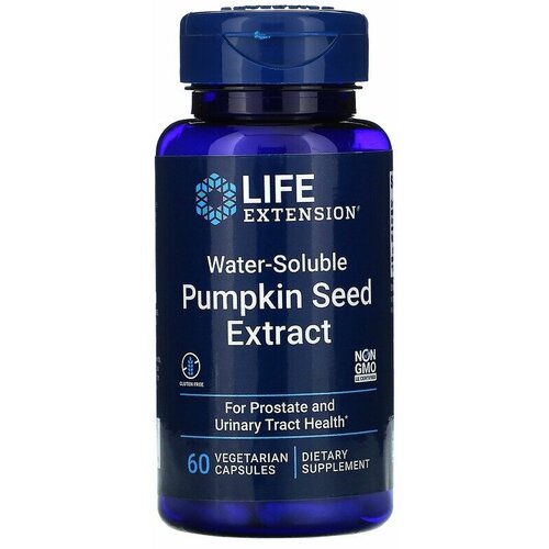 Life Extension Water-Soluble Pumpkin Seed Extract (водорастворимый экстракт семян тыквы) 60 капсул