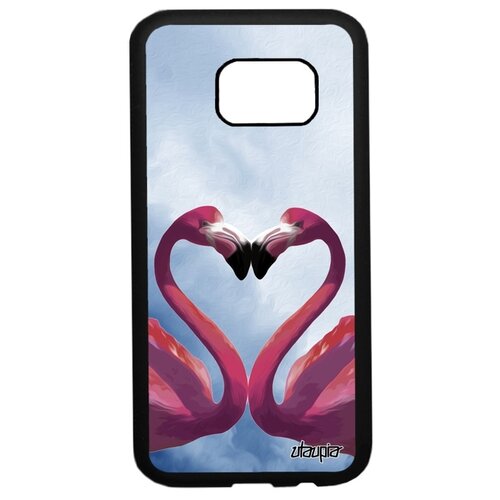 фото Чехол на galaxy s7, "фламинго" сердце самец utaupia